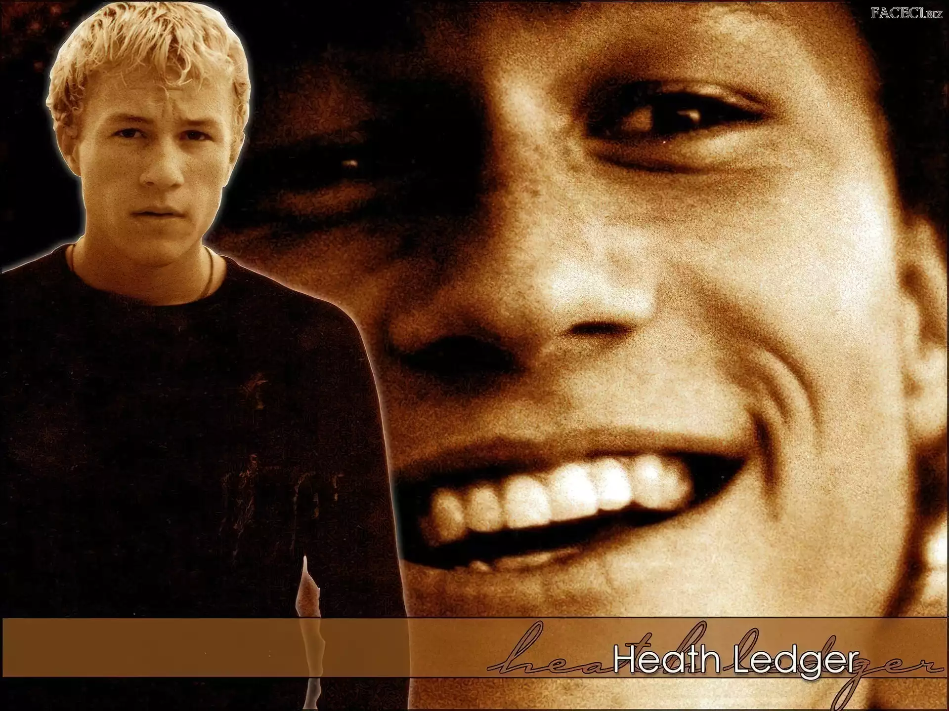 uśmiech, Heath Ledger, białe zęby